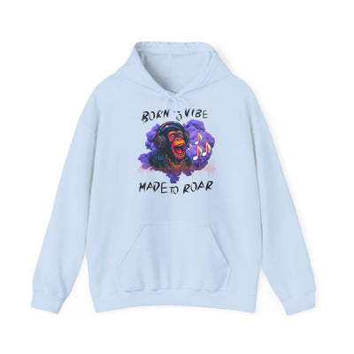 Born to Vibe Unisex Heavy Blend™ Hooded Sweatshirt - Made to Roar Monkey - Monkey 