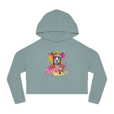 Urban Wilds Crop Hoodie - Colorful Graffiti Inspired Design