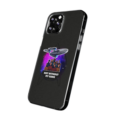 Galaxy-Inspired Soft Phone Case - Not Without My Gang, Star Trek Lovers Handyhülle