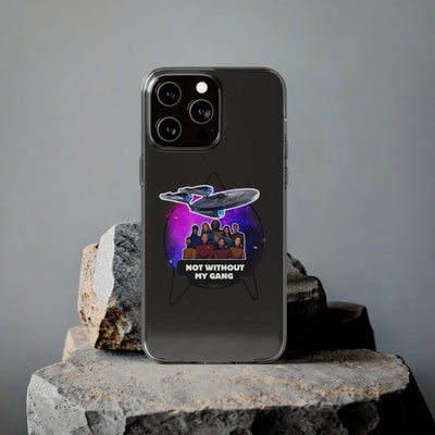 Galaxy-Inspired Soft Phone Case - Not Without My Gang, Star Trek Lovers Handyhülle