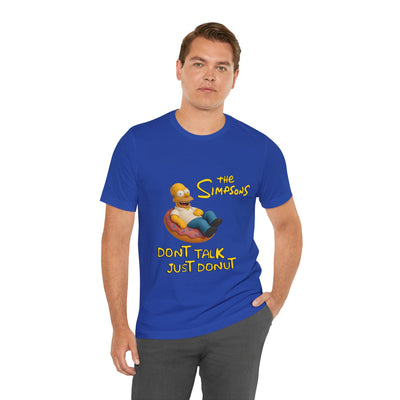 The Simpsons Donut Lover Tee - Funny Graphic T-Shirt -unisex
