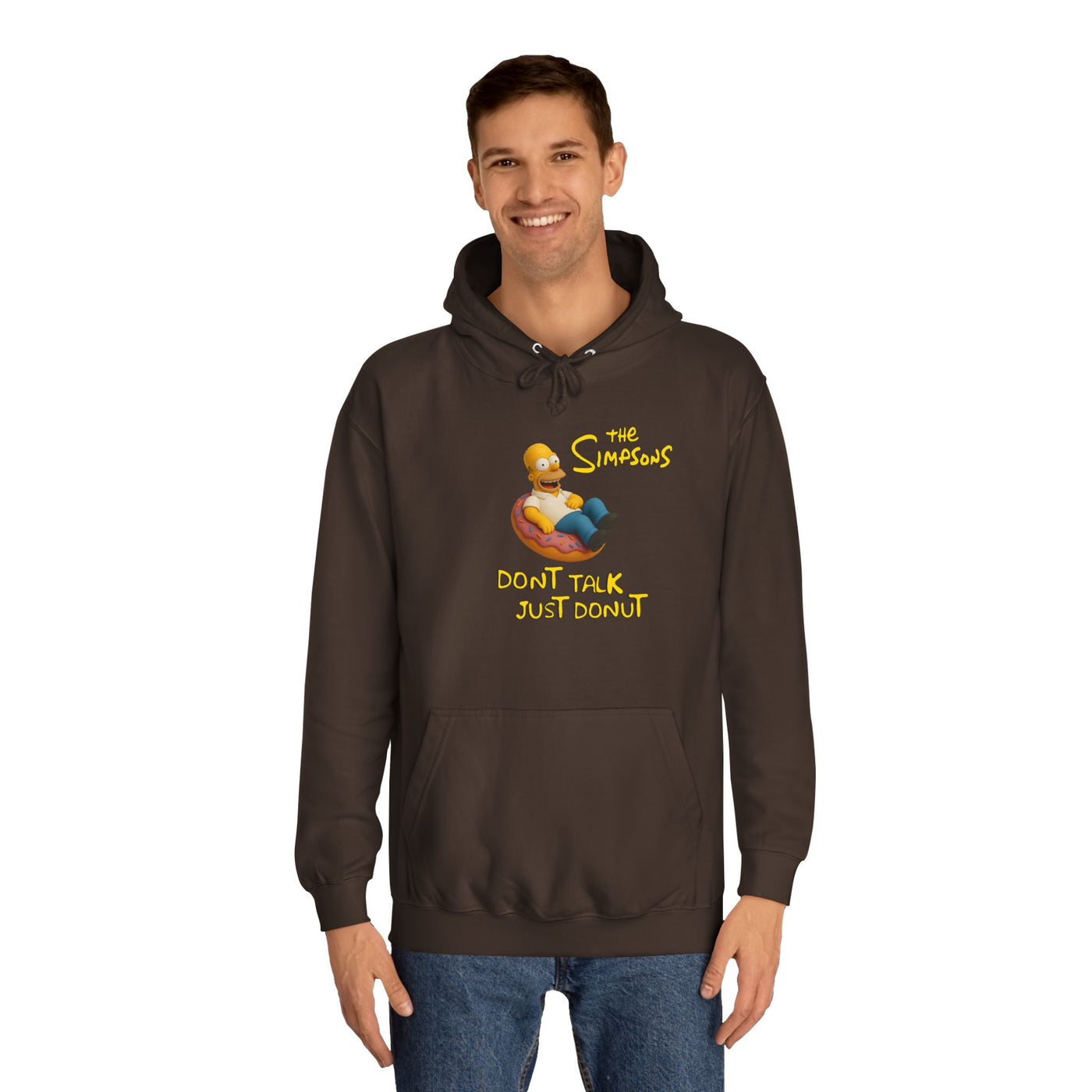Funny Donut Lover Hoodie, Unisex College Hoodie, The Simpsons