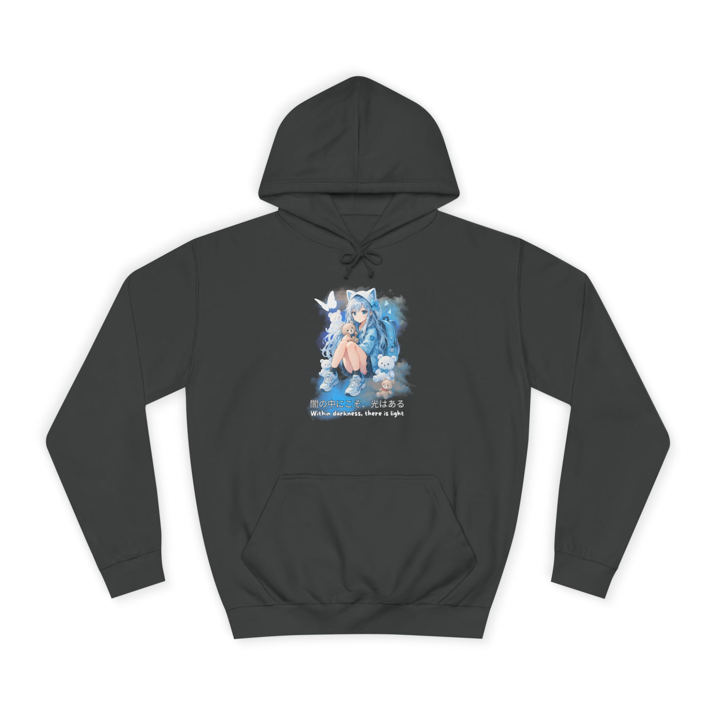 Hoodie, Anime Sweatshirt "Within darkness there is a light"
