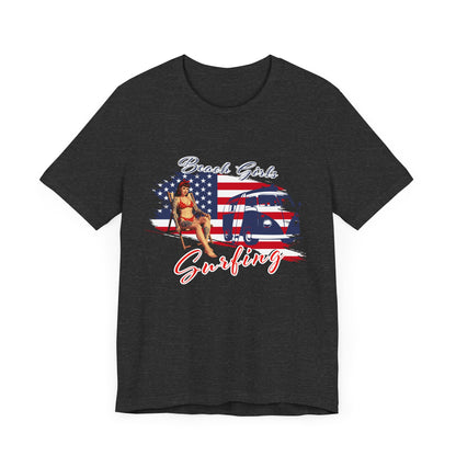 Beach Girls Surfing USA