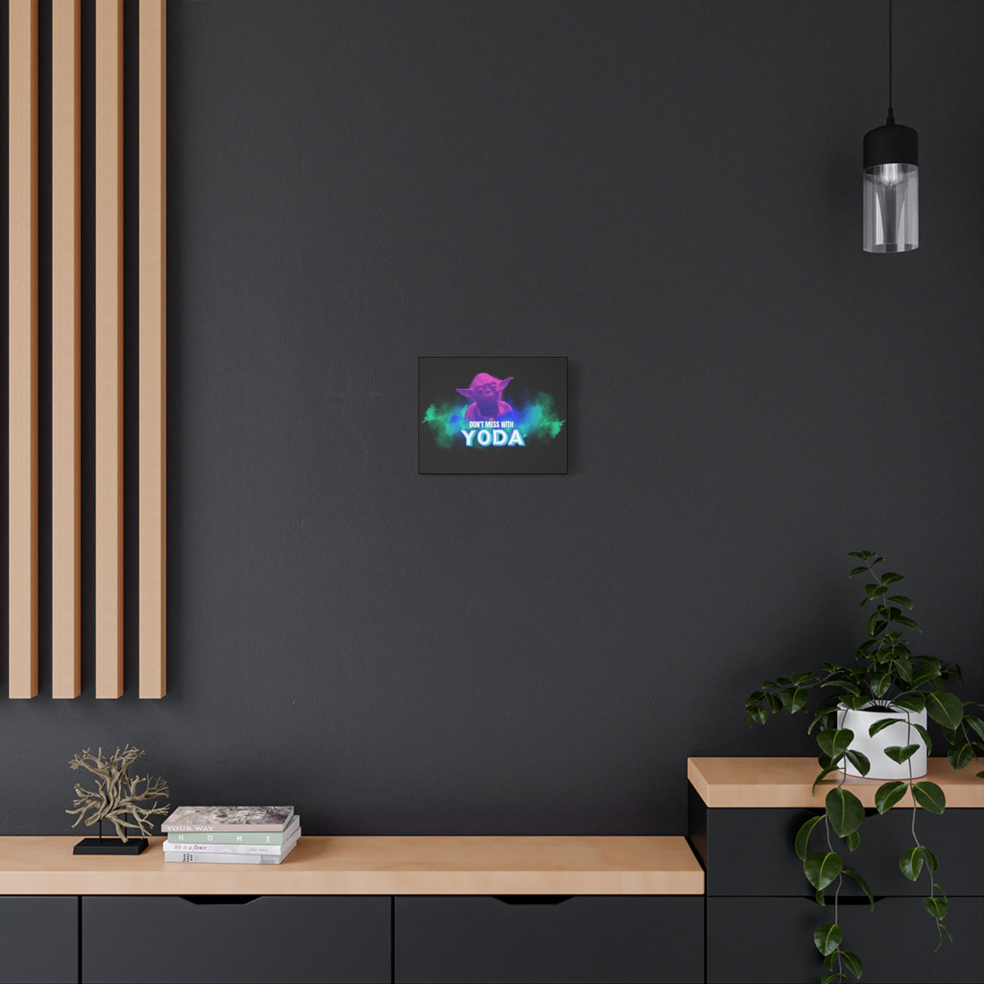 Inspirational Yoda Canvas Art - Modern Wall Decor for Star Wars Fans