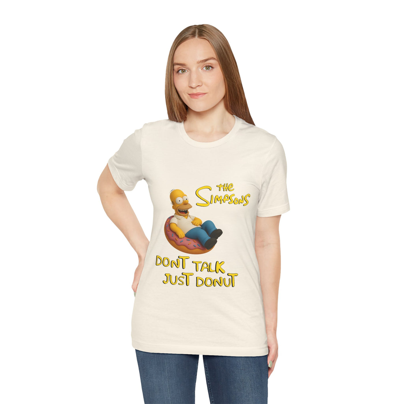 The Simpsons Donut Lover Tee - Funny Graphic T-Shirt -unisex