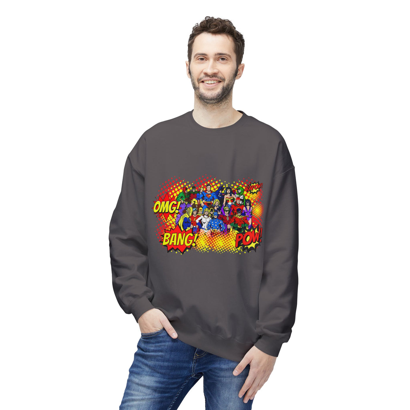 Comic Helden Graphic Sweatshirt, Superhero