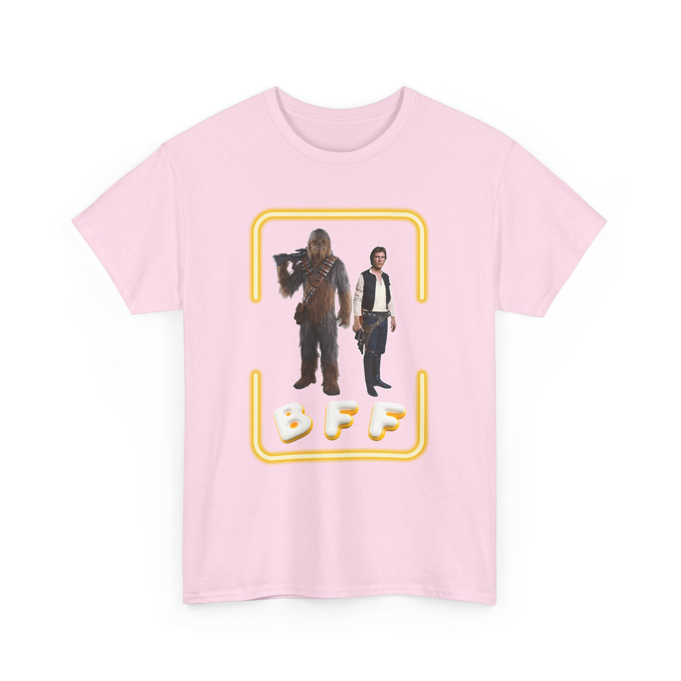 BFF Chewbacca &amp; Han Solo Unisex Heavy Cotton Shirt