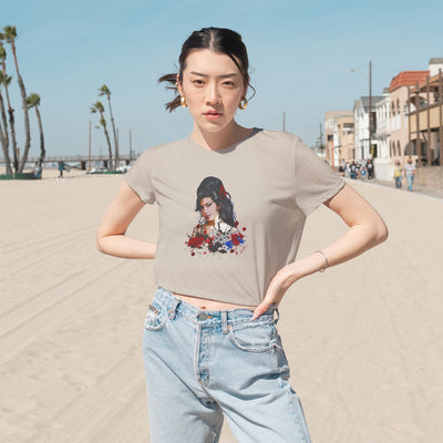 Vintage Graphic Crop Tee - Amy Winehouse Design
