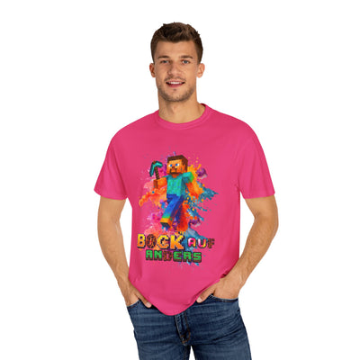 Colorful Gamer T-Shirt - Back auf Anders Minecraft Design