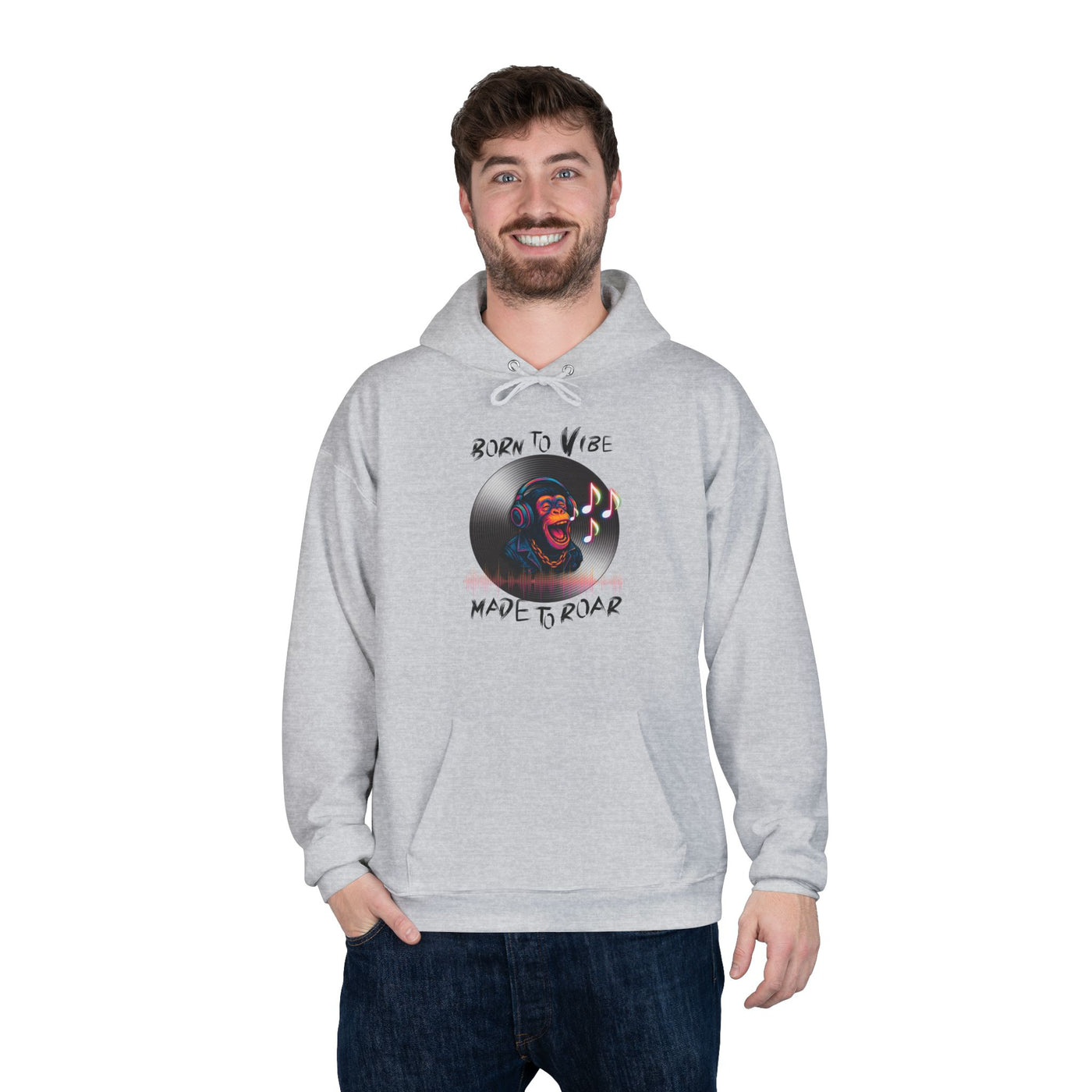 Born to Vibe Hoodie - cool monkey design / Monkey