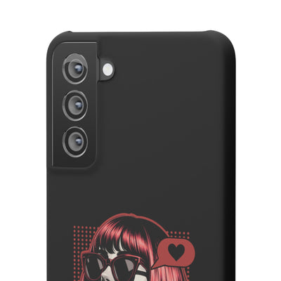 Retro Girl Snap Case Handyhülle