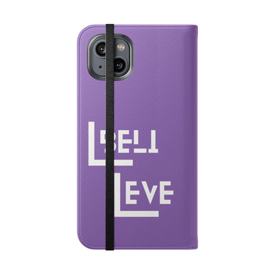 Handyhülle - inspirational Flip Case - 'Believe in You' Phone Cover