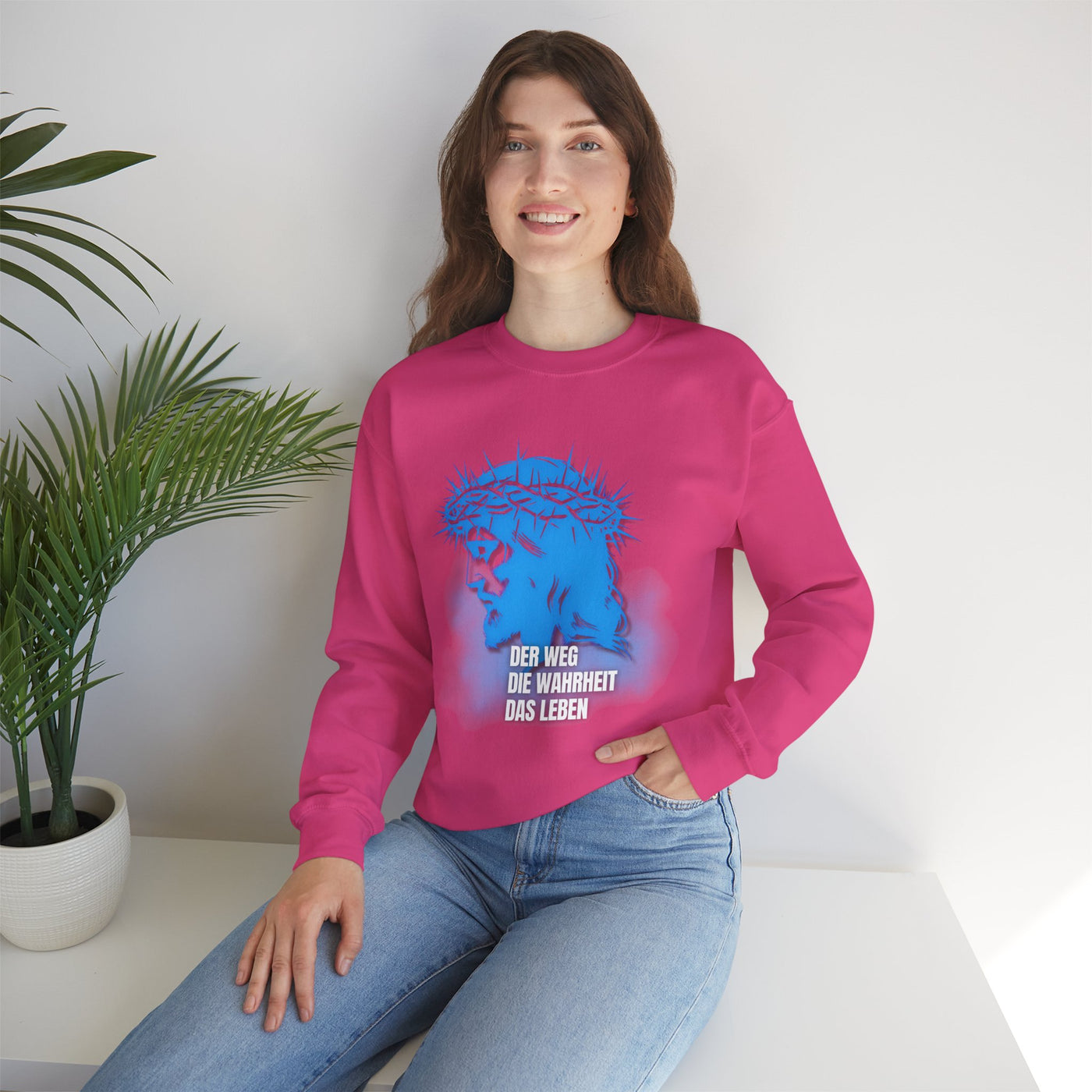 Sweatshirt Jesus "Der Weg - Die Wahrheit - Das Leben"