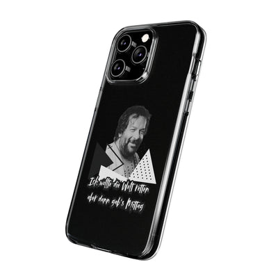 Handyhülle Unique Phone Cover, Ich wollte die Welt retten, dann gabs Mittag