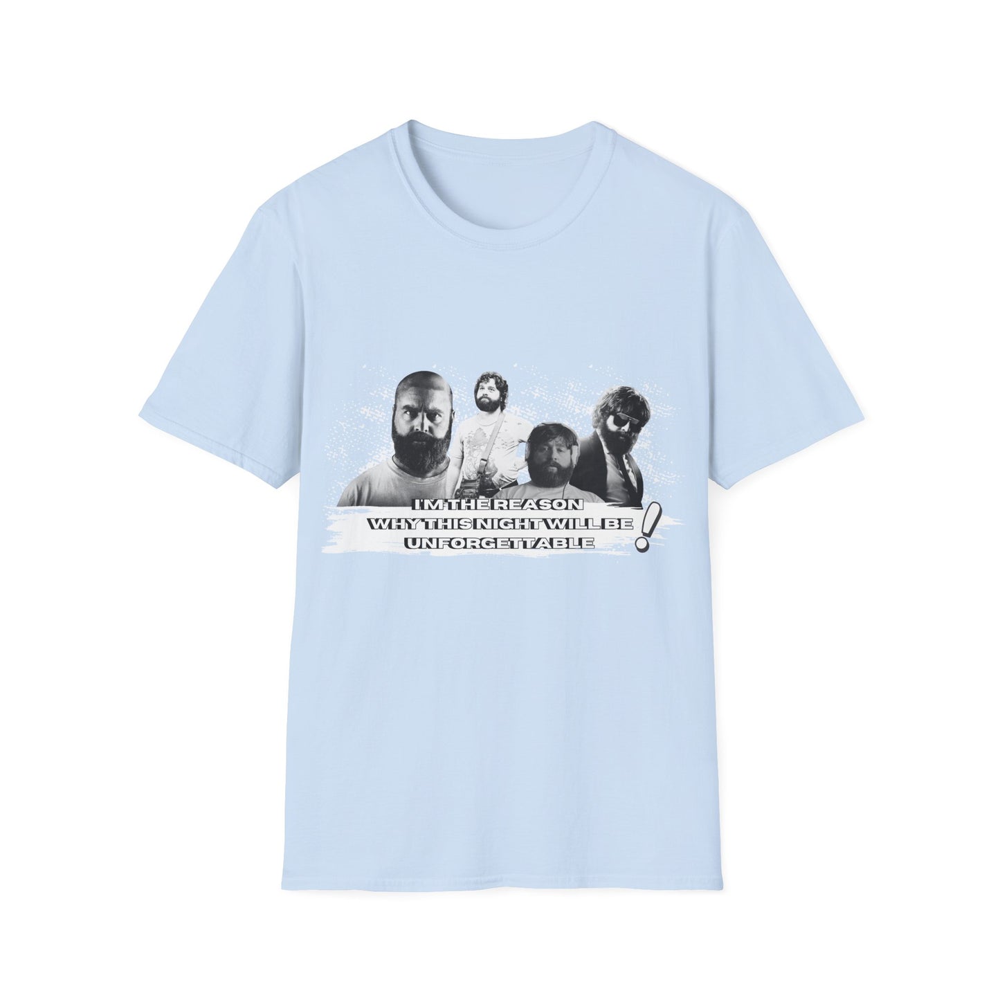 I am the reason why this night...Retro Graphic Unisex Softstyle T-Shirt - Hangover Alan