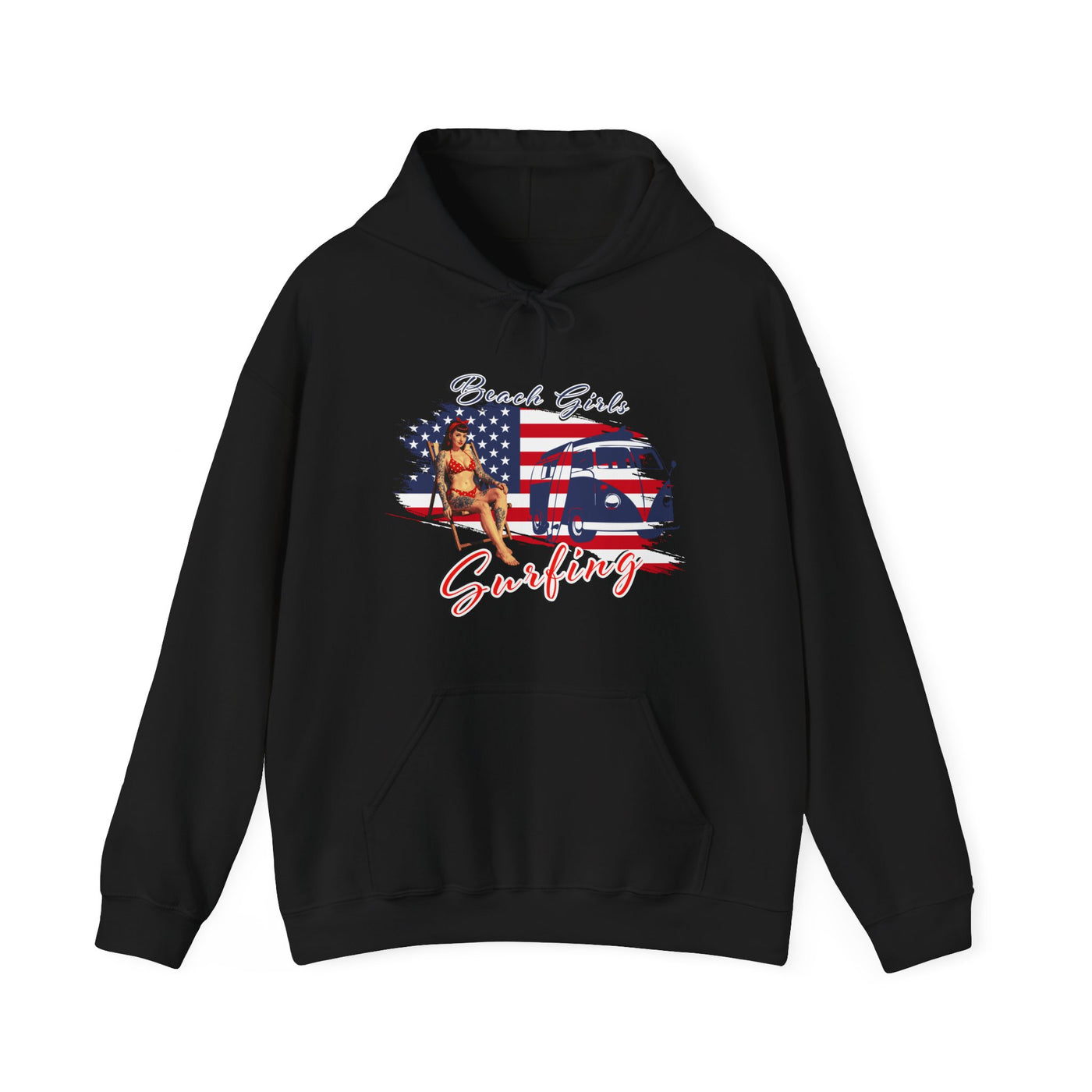 Beach Girls Surfing USA Hoodie