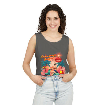 Retro Summer Vibes Tank Top Here comes the sun