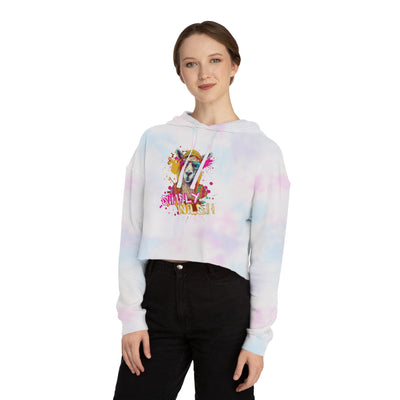 Urban Wilds Crop Hoodie - Colorful Graffiti Inspired Design