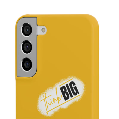 Handyhülle gelbe - Yellow Snap Case - 'Think BIG' for Motivated Individuals