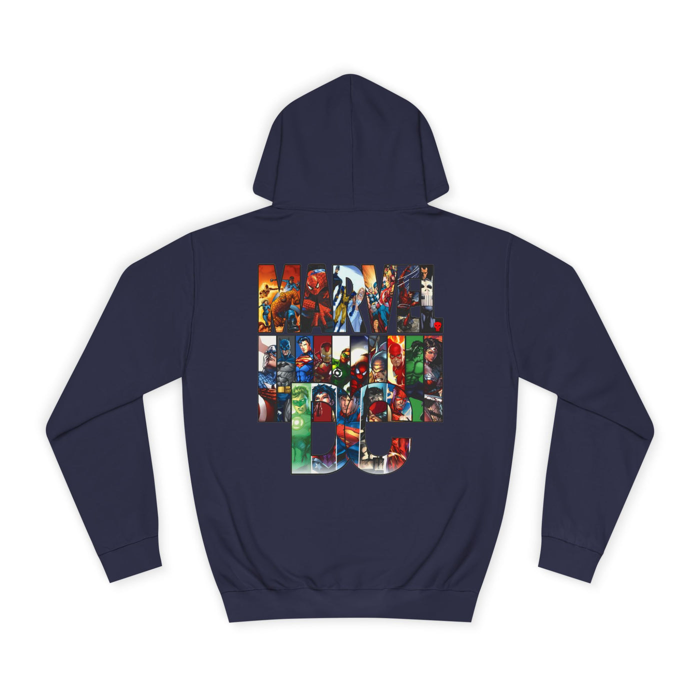 Superhero Graphic Hoodie, Unisex College Sweatshirt, Marvel DC Fans Apparel, Comic Book Lover Gift, Fun Cosplay Outfit