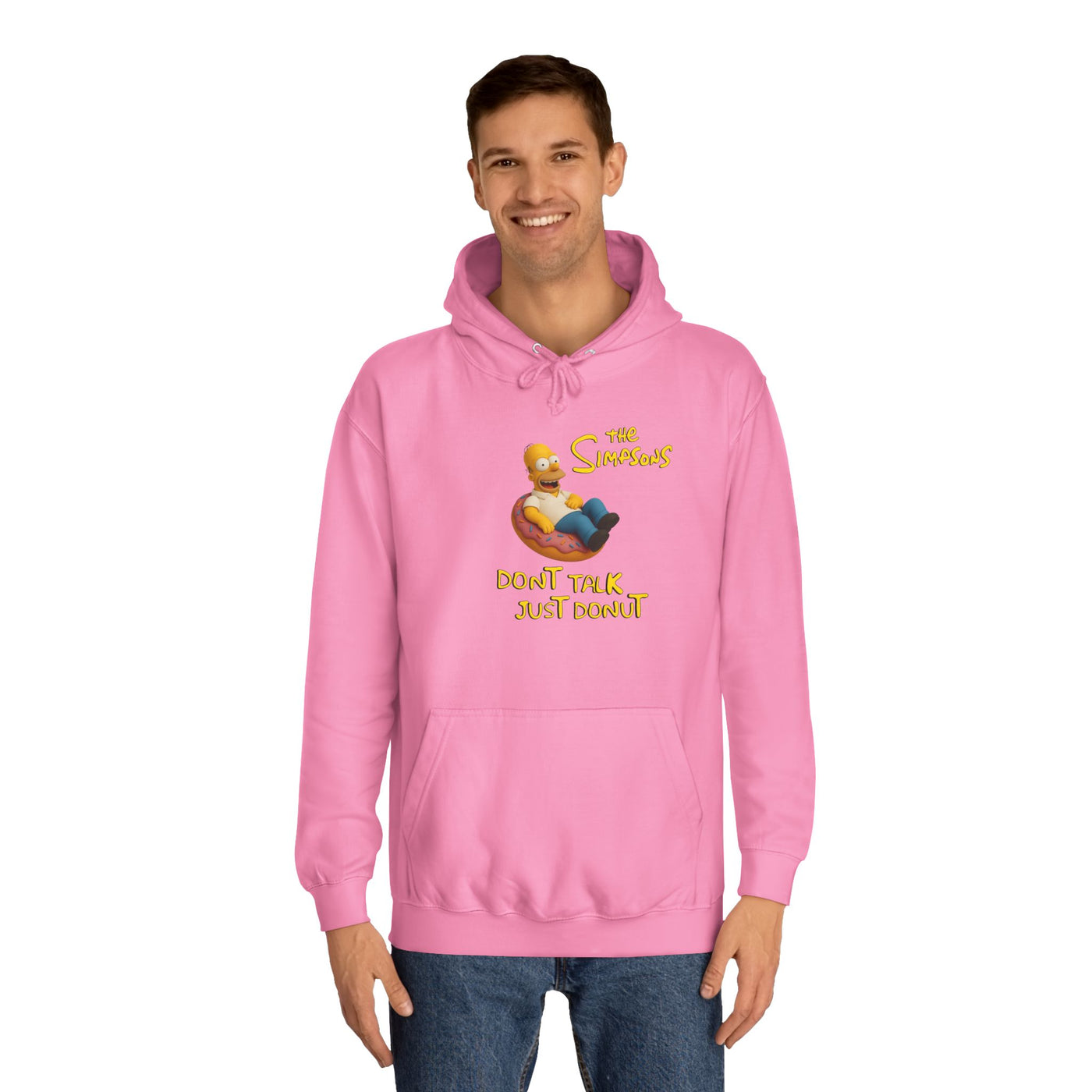 Funny Donut Lover Hoodie, Unisex College Hoodie, The Simpsons