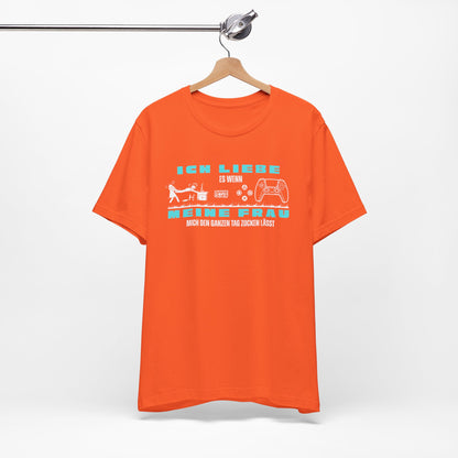 Ich Liebe Meine Frau T-Shirt - Unisex Jersey Tee for Gamers