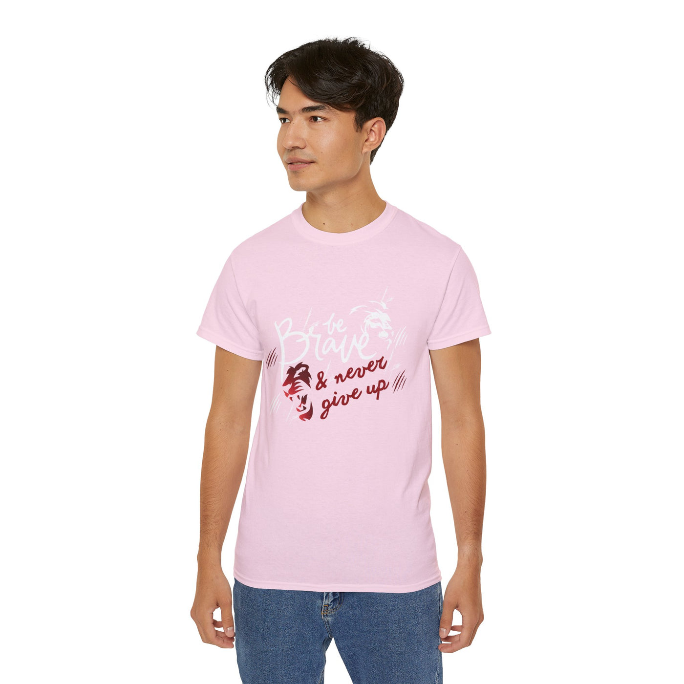 Be brave and never give up - inspirational Motivation Shirt