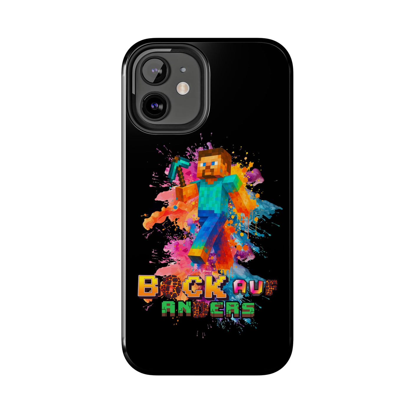 Minecraft Inspired Tough Phone Case - Handyhülle  "Bock auf anders" Colorful Gamer Design