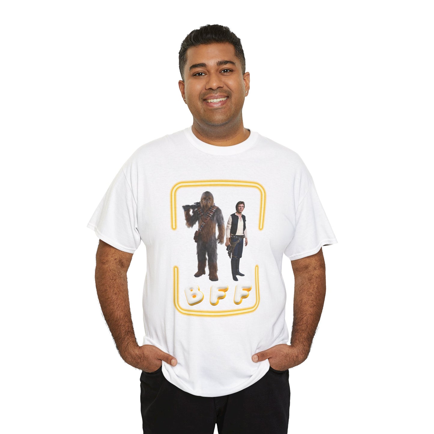BFF Chewbacca & Han Solo Unisex Heavy Cotton Shirt