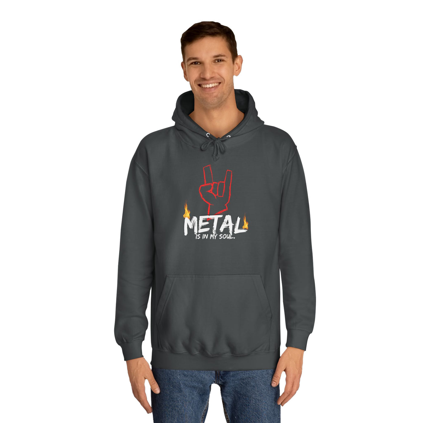 "Metal" Music Unisex College Hoodie