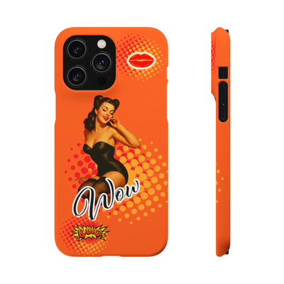 Retro Pin-Up - Handyhülle - Snap Case - Bold 'Wow' Design