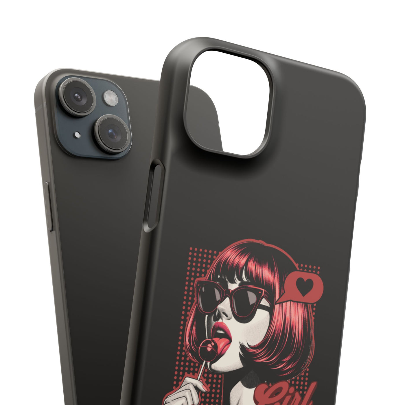 Retro Girl Snap Case Handyhülle