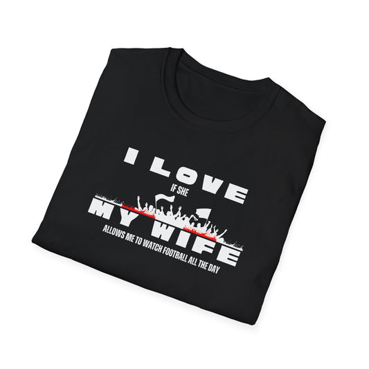Minimalist Red Graphic Unisex T-Shirt - I love my wife