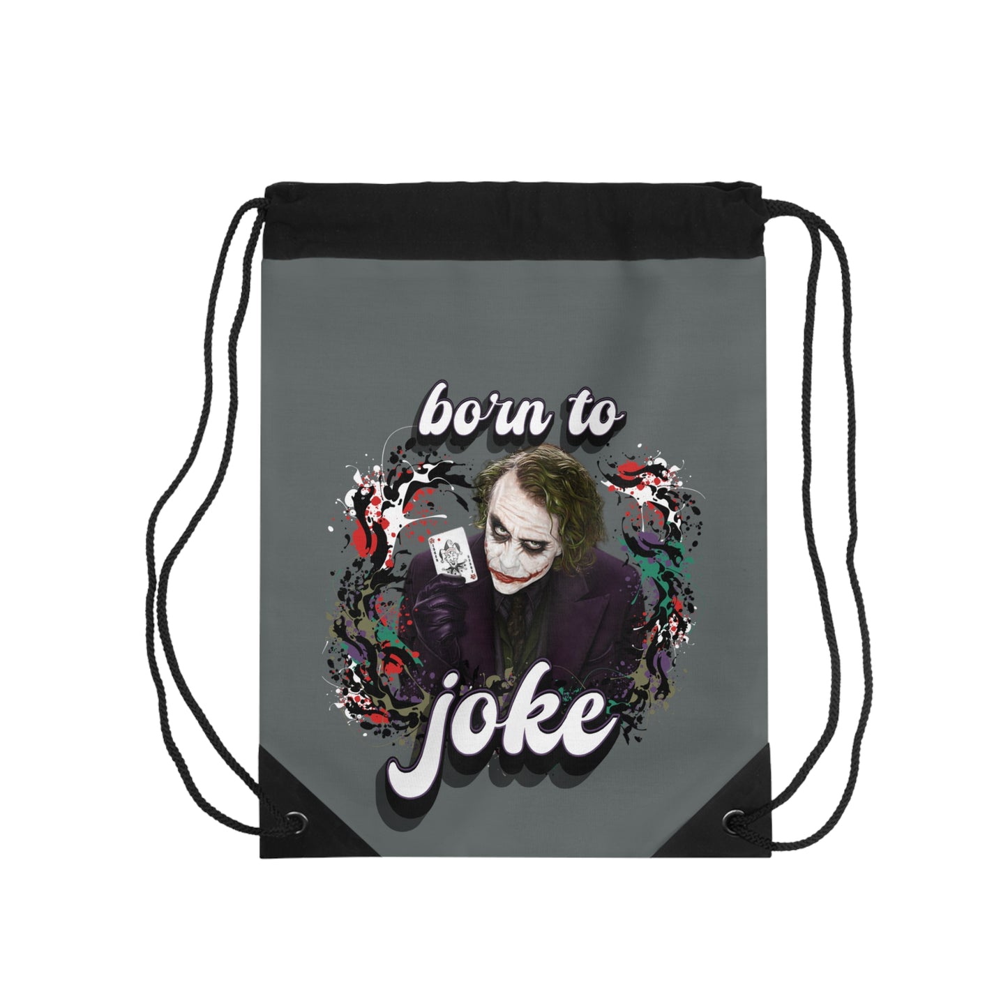 born to joke - Joker -  Drawstring Bag - Turnbeutel, Hängetasche, Kordeltragetasche