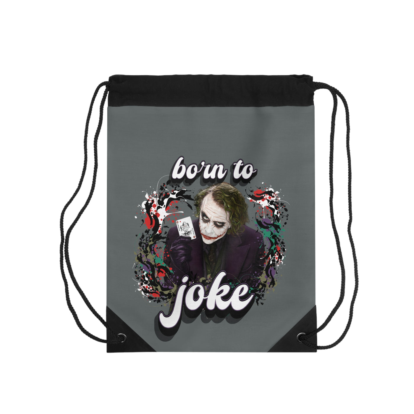 born to joke - Joker - Drawstring Bag - Gym bag, hanging bag, drawstring bag