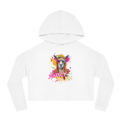Urban Wilds Crop Hoodie - Colorful Graffiti Inspired Design