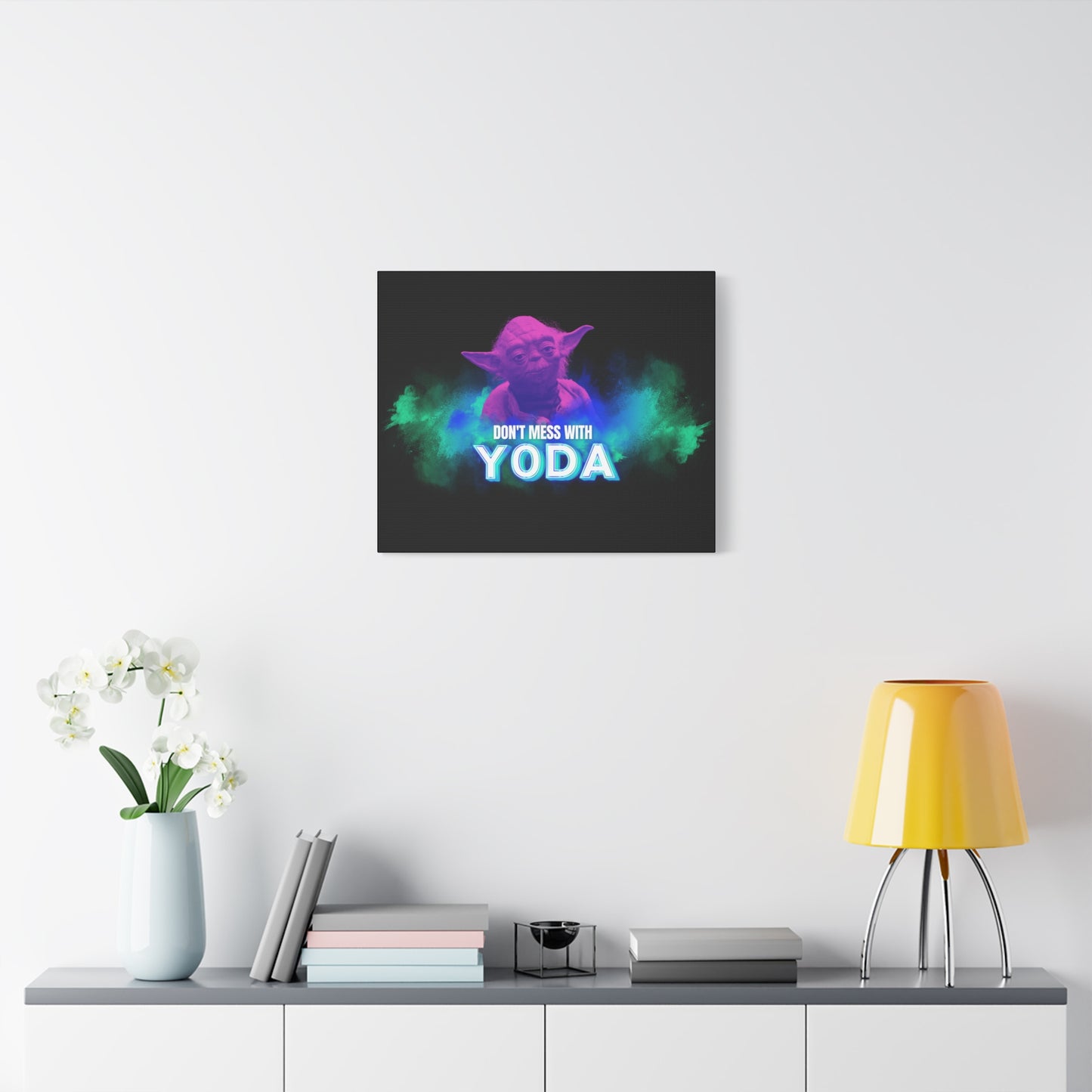 Inspirational Yoda Canvas Art - Modern Wall Decor for Star Wars Fans 