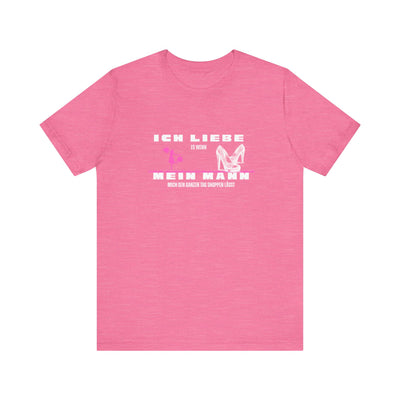 Ich liebe mein Mann "Shopping" Unisex Jersey Short Sleeve Tee