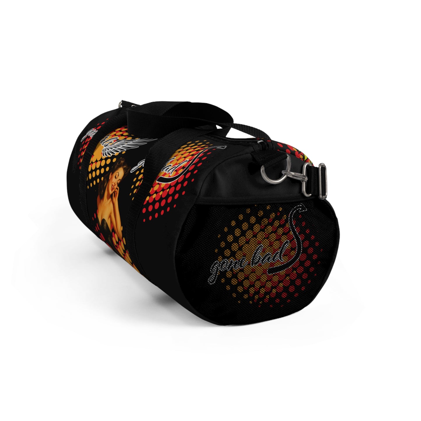 Vintage Pin-Up Duffel Bag for Gym &amp; Travel – Retro Style with Good Vibes