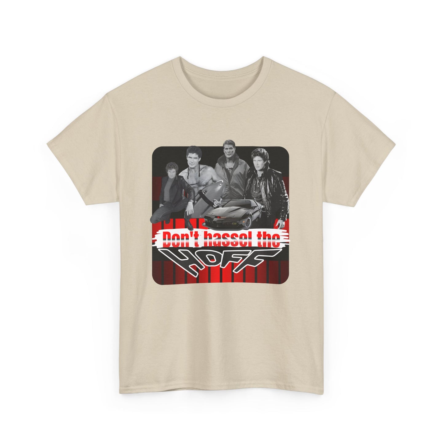 Don't Hassel the Hoff Unisex Heavy Cotton Tee | Retro Humor Shirt for Fans
