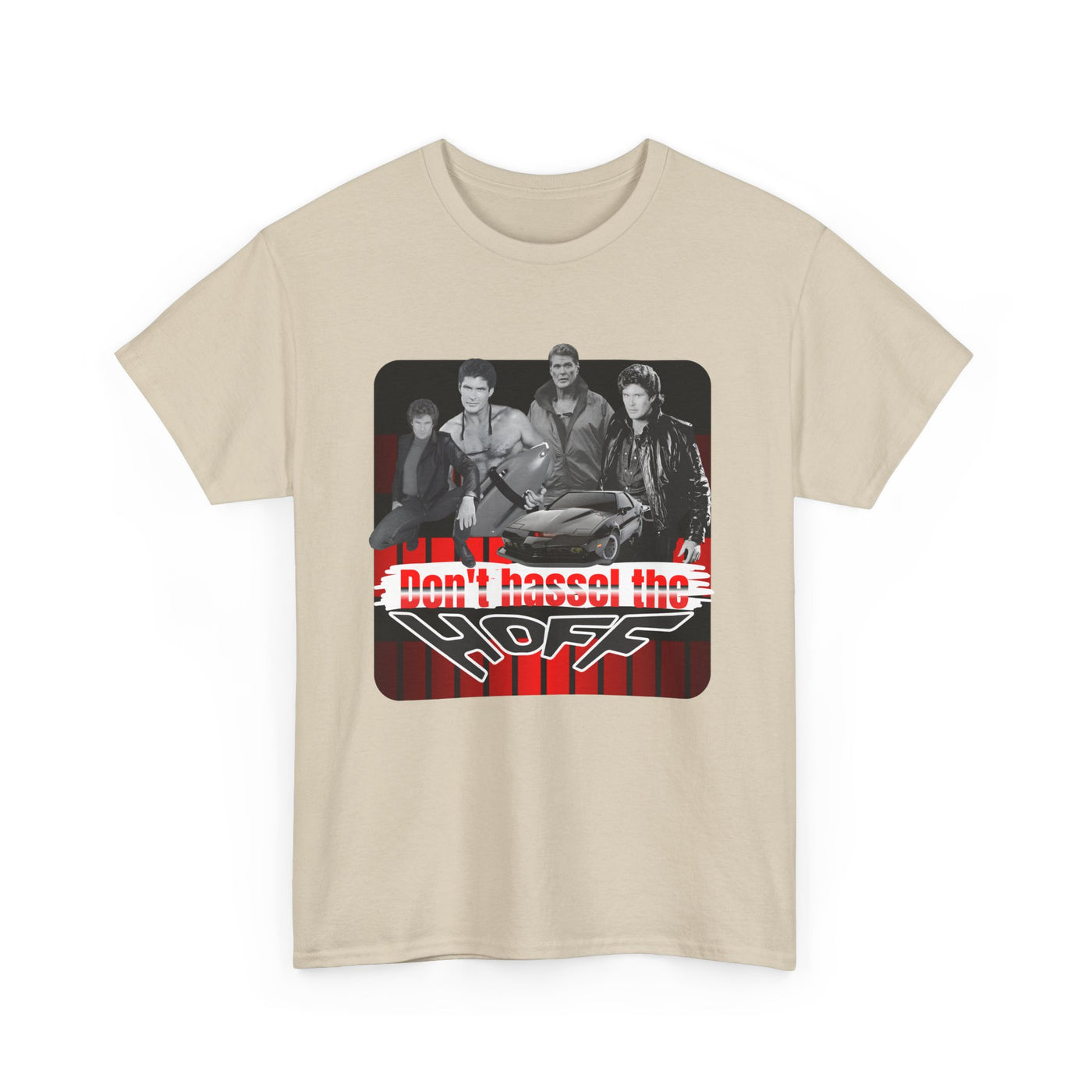 Don't Hassel the Hoff Unisex Heavy Cotton Tee | Retro humor shirt for fans