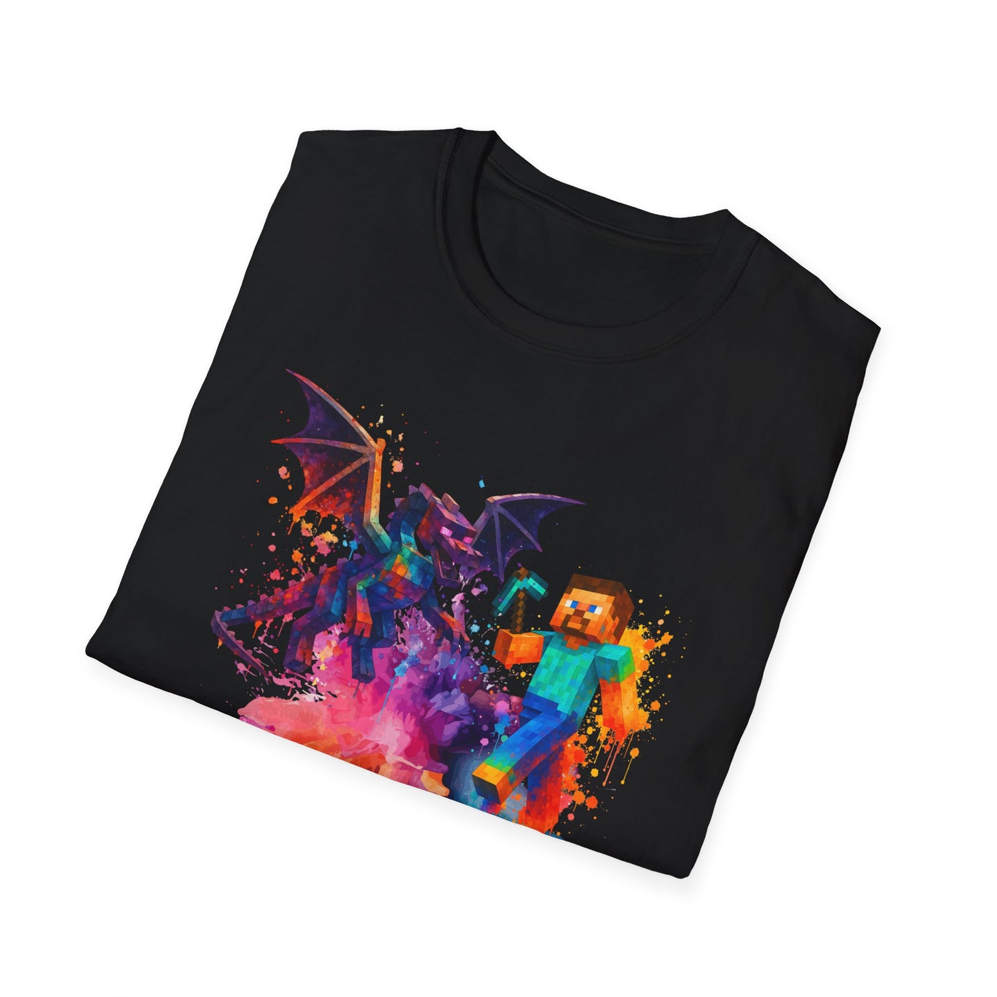 Minecraft Change the World Video Game T-Shirt - Unisex Softstyle Tee for Gamers