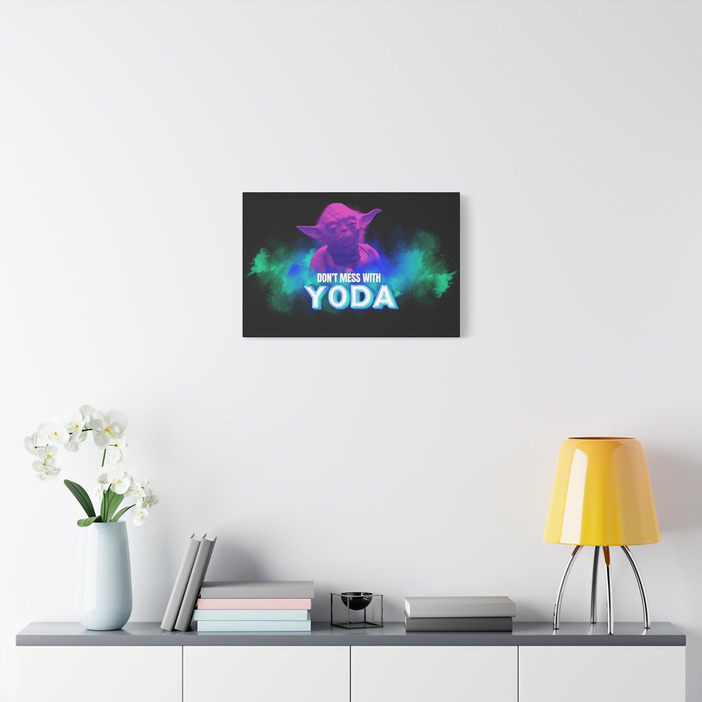 Inspirational Yoda Canvas Art - Modern Wall Decor for Star Wars Fans 