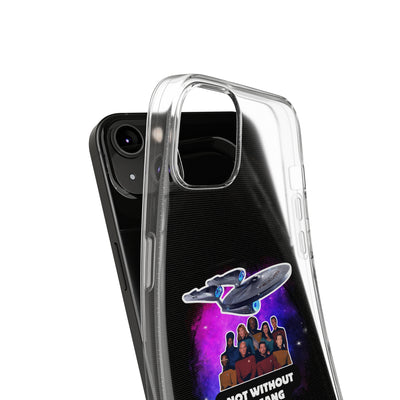 Galaxy-Inspired Soft Phone Case - Not Without My Gang, Star Trek Lovers Handyhülle