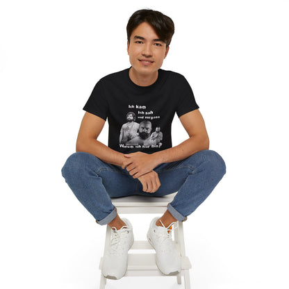 T ShirtUnisex Witz  Alan Garner– Ich kam ich sah und vergaß - Warum ich hier bin!