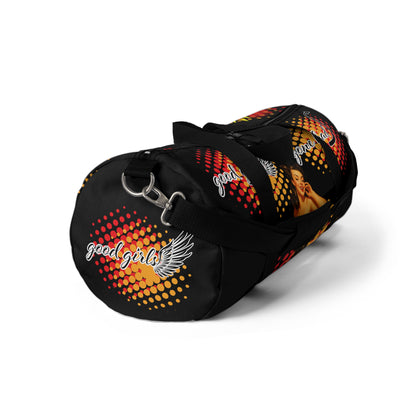 Vintage Pin-Up Duffel Bag for Gym &amp; Travel – Retro Style with Good Vibes