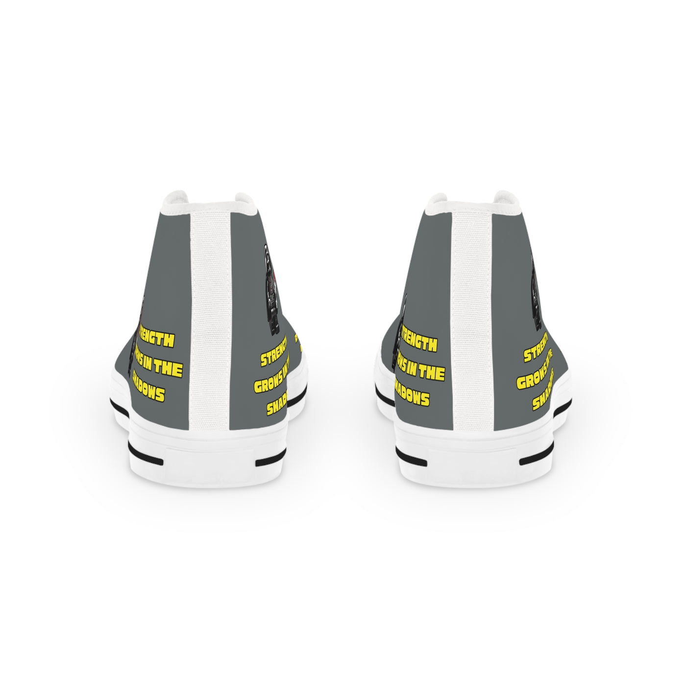 Men's High Top Sneakers with Motivational Quote - starwars