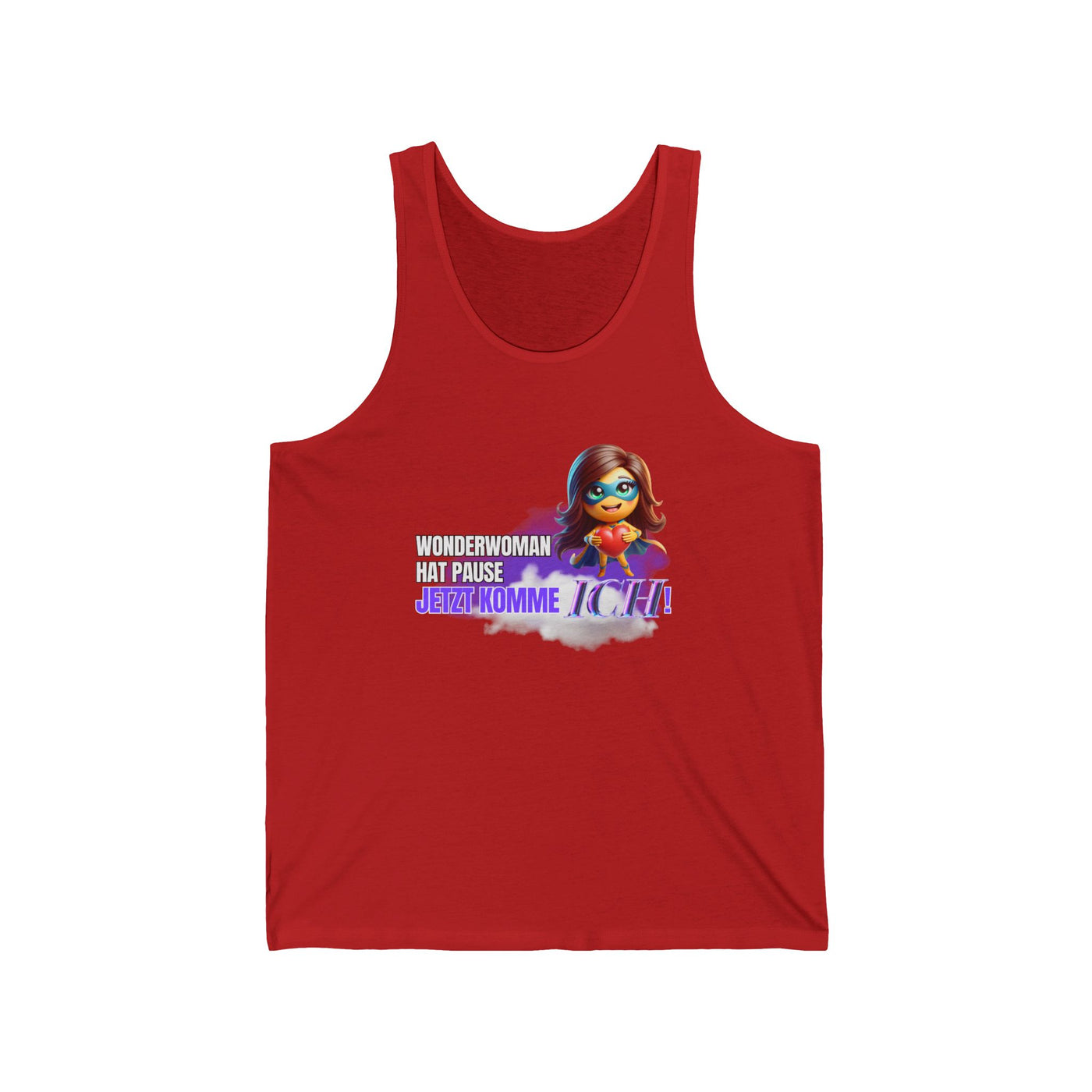 Funny Wonder Woman Unisex Jersey Tank - Perfect for Fitness and Casual Wear