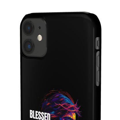 Blessed Saved Loved -  Snap Case Handyhülle - Jesus